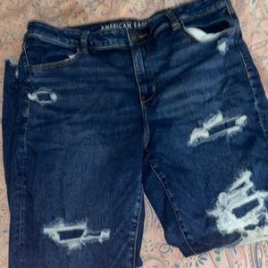 American Eagle, size 18 regular, blue distressed